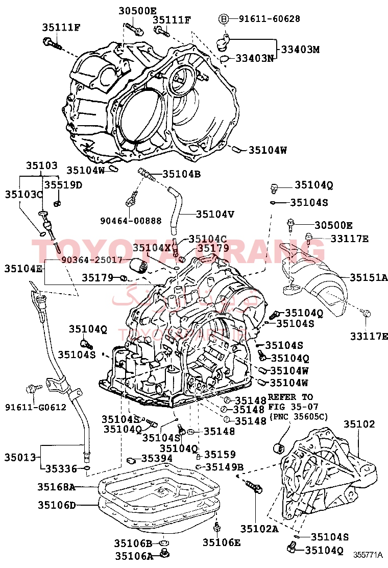 9011906173 toyota размеры